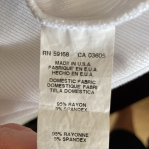 Fifteen Twenty Ribbed Cowl Neck Top - White - Size‎ XS - Picture 7 of 7